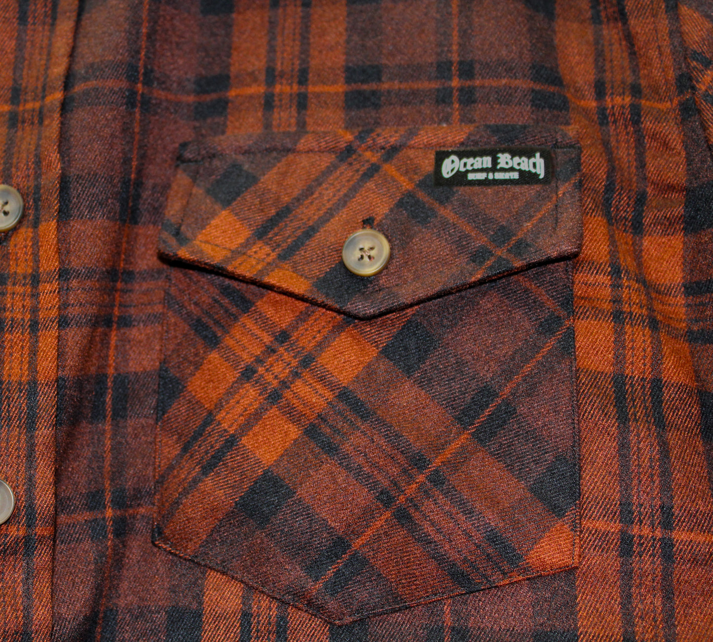 ACT A Stand Flannel Org/Blk