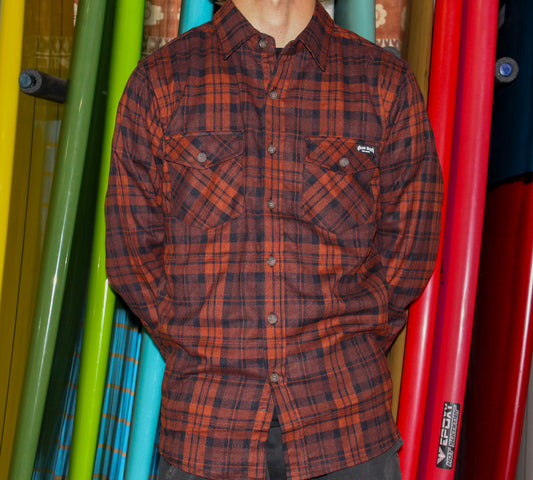 ACT A Stand Flannel Org/Blk